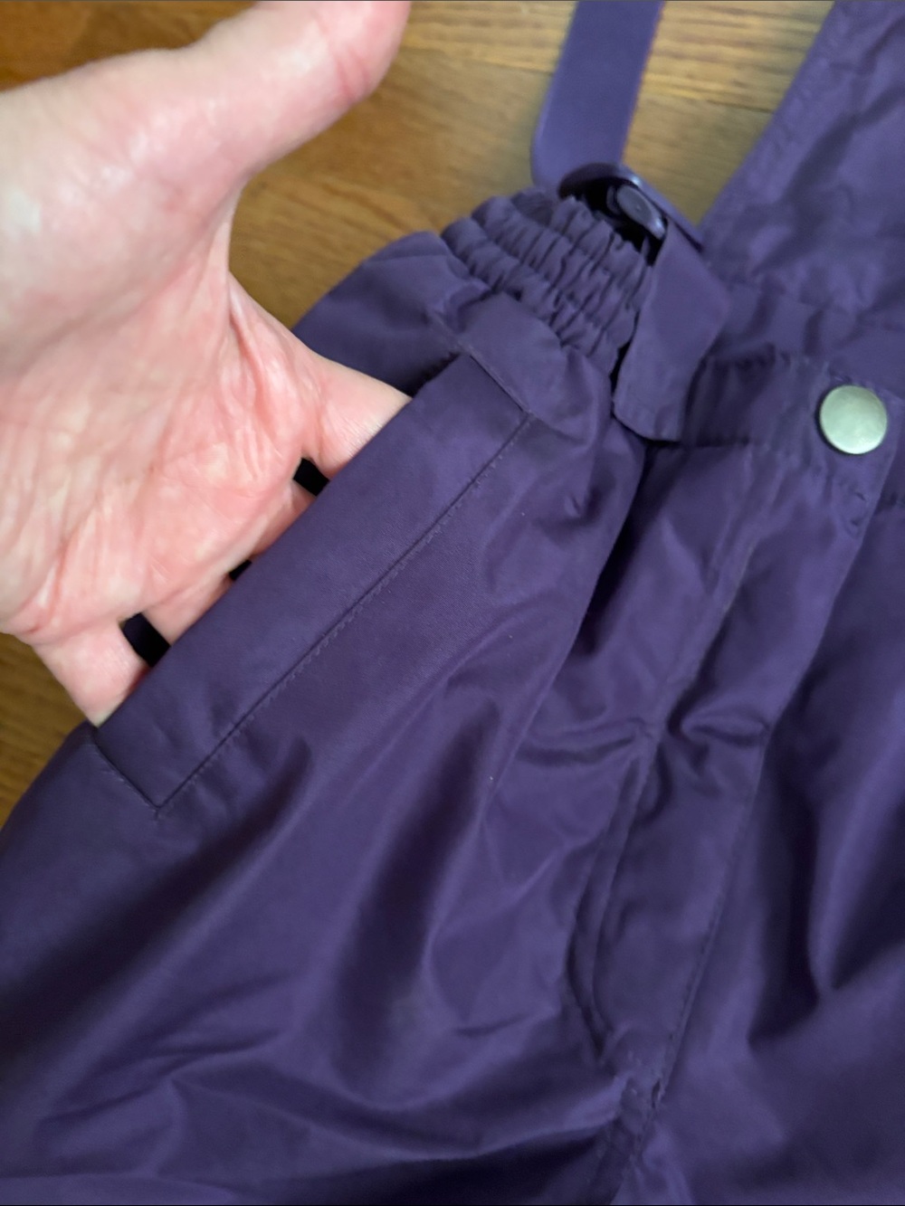 Platinum Purple Kids Snow Bib Pants with Adjustable Straps Size 5/6 - Picture 7 of 11
